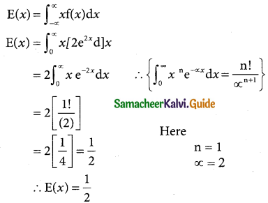 Samacheer Kalvi 12th Business Maths Guide Chapter 6 Random Variable and Mathematical Expectation Miscellaneous Problems 10