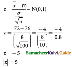 Samacheer Kalvi 12th Business Maths Guide Chapter 8 Sampling Techniques and Statistical Inference Ex 8.2 2