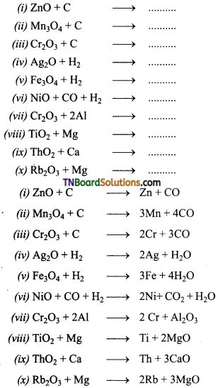 TN Board 12th Chemistry Important Questions Chapter 1 Metallurgy 16